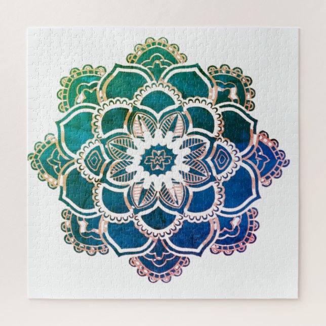 Colourful floral designs jigsaw puzzle (Vertical)