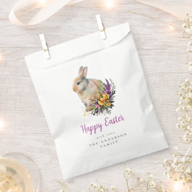 Colourful Floral Easter Favour Bags (Clipped)