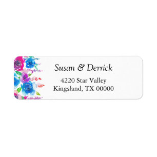 Colourful Floral Elegant Watercolor Flowers