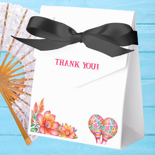 Colourful Floral Fiesta Mexican Baby Shower Favour Box