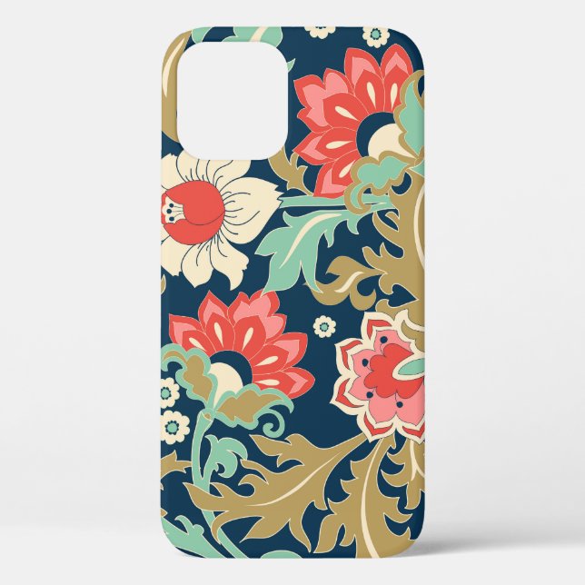 Colourful Floral Folk: Hand Drawn Case-Mate iPhone Case (Back)
