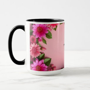 Colourful Floral Frame Mug