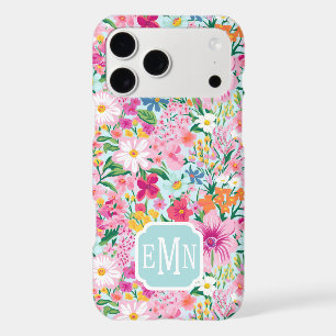 Colourful Floral Garden Monogrammed