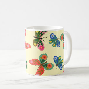 Colourful Floral Garden Pattern Cute Coffee Mug