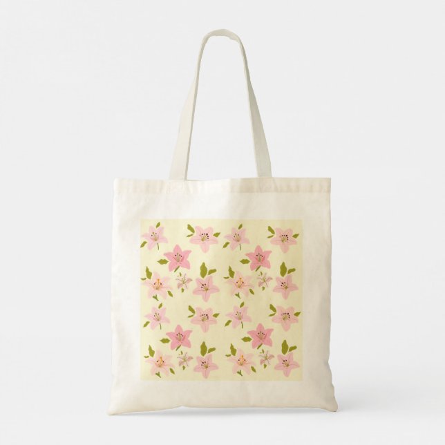 Colourful Floral Garden Pattern Cute Tote Bag (Back)