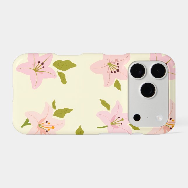 Colourful Floral Garden Pattern iPhone Case  (Back Horizontal)
