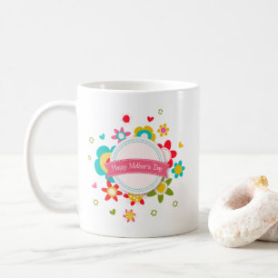 Colourful Floral Happy Mother's Day Coffee Mug