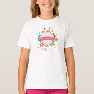 Colourful Floral Happy Mother's Day   Shirt