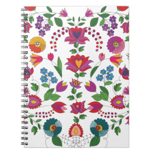 Colourful Floral Kalocsa Notebook
