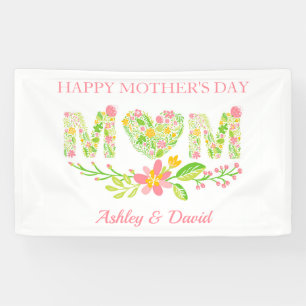 Colourful Floral Letters Banner