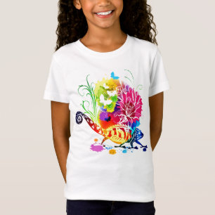 Colourful floral lizard T-Shirt