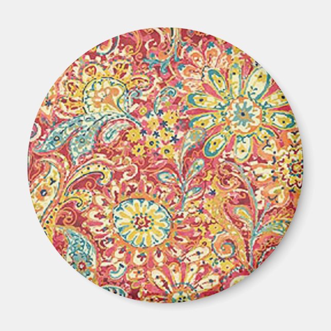 Colourful Floral Magnet (Front)