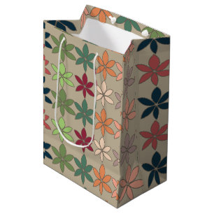 Colourful Floral  Medium Gift Bag