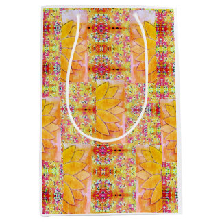 Colourful Floral  Medium Gift Bag