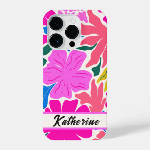 Colourful  Floral monogram personalised Phone Case