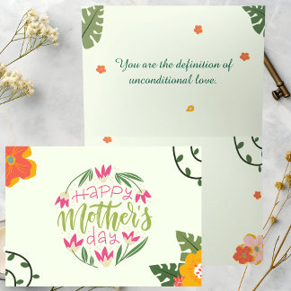 Colourful Floral Mother's Day Card