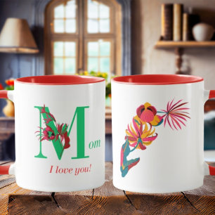 Colourful floral mug for Mother's Day