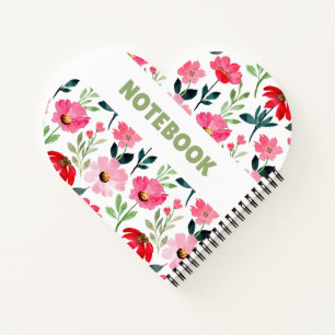 Colourful Floral Notebook – Minimalist Flower 