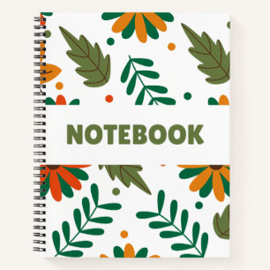 Colourful Floral Notebook – Minimalist Flower