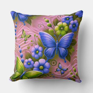 Colourful Floral Pattern Cushion