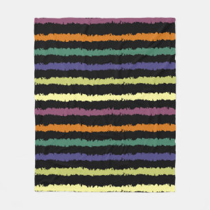 Colourful Floral Pattern Fleece Blanket