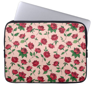 Colourful Floral Pattern Laptop Sleeve
