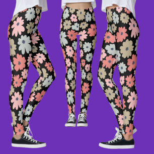 Colourful Floral Pattern Leggings