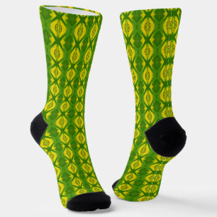 Colourful floral pattern socks