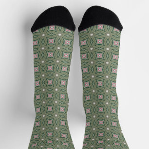 Colourful floral pattern socks