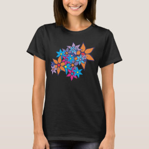 Colourful Floral Pattern T-Shirt