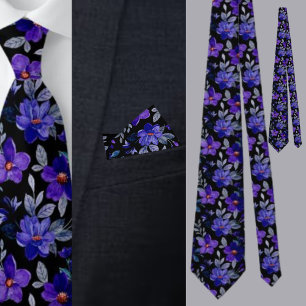 Colourful Floral Pattern                           Tie