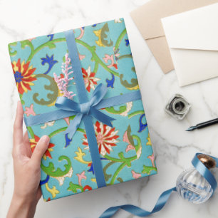 Colourful Floral pattern Wrapping Paper
