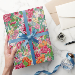 Colourful floral pattern  Wrapping Paper