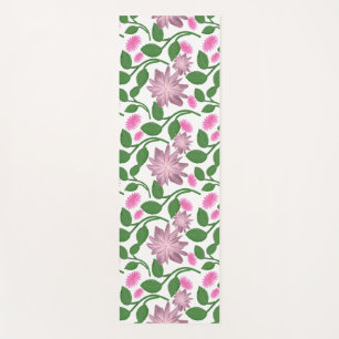 Colourful floral pattern yoga mat