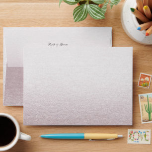 Colourful Floral Pearly Gems Wedding Envelope