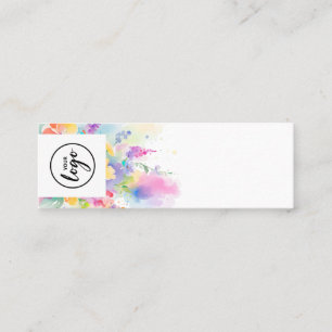 Colourful Floral Perfume Tester Mini Business Card