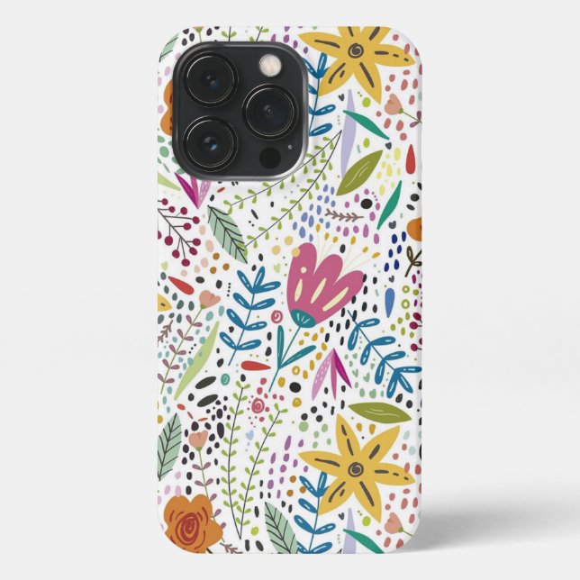 Colourful Floral Phone Case (Back)