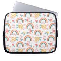 Colourful Floral Rainbow Pattern