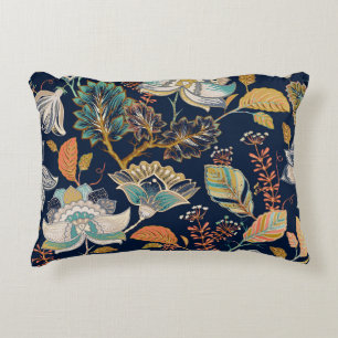Colourful Floral: Seamless Background Decorative Cushion