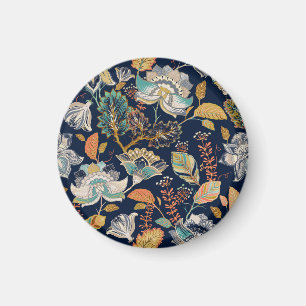Colourful Floral: Seamless Background Magnet