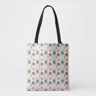 Colourful Floral Seamless in Blue, Pink, and Yello Tote Bag