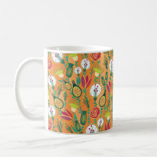 Colourful floral seamless pattern coffee mug