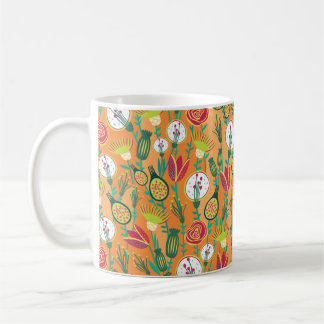 Colourful floral seamless pattern coffee mug