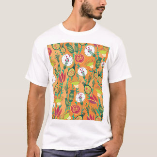 Colourful Floral Seamless Pattern Design T-Shirt