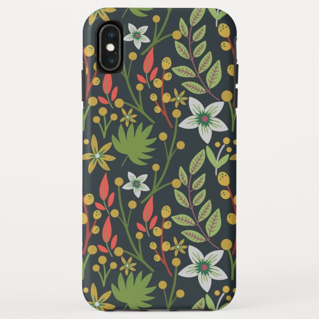Colourful floral seamless pattern flowers and leav Case-Mate iPhone case (Back)
