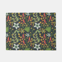 Colourful floral seamless pattern flowers and leav