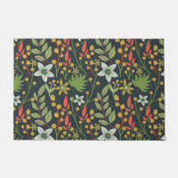 Colourful floral seamless pattern flowers and leav