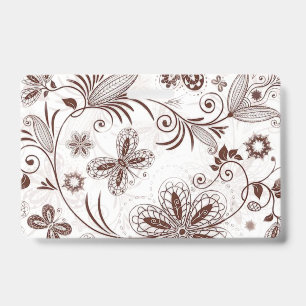 Colourful Floral Seamless Pattern ID Badge