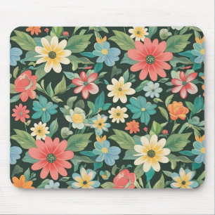 Colourful Floral/Spring Mouse Pad
