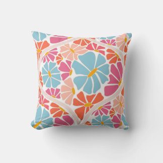 Colourful Floral | Throw pillow cover